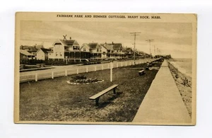 Postal de Brant Rock, Marshfield MA 1937, Fairbank Park, Summer Cottages - Imagen 1 de 3
