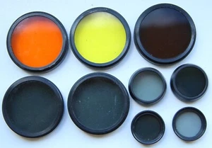 Group Of Vintage Soviet Light Filter OC-4x-6-12-17 CPM 46x0,75 Lens - Picture 1 of 6