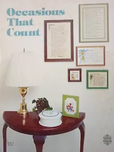 Gloria & Pat Occasions that Count Book 4 VTG 1977 Counted Cross Stitch Patterns - Picture 1 of 5
