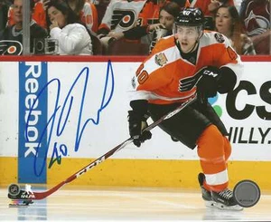 Jordan Weal in Action Autographed Signed Philadelphia Flyers Photo JSA PSA Pass - Picture 1 of 4
