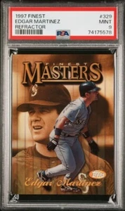 1997 Finest Refractor #329 Edgar Martinez PSA 9 Cert #74175578 - Picture 1 of 4