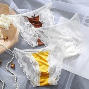 3 oder 5 Teile Set Damen Sexy Satin String Bikini Slips Höschen Mode Unterwäsche - Bild 1 von 12