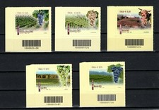 Italia francobolli Vini d'Italia con CODICE A BARRE serie completa MNH