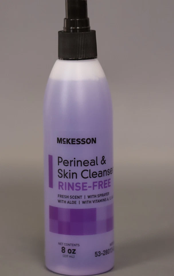McKesson очищающее средство для промежности и кожи без ополаскивания мытье - 8 унций (отсутствует крышка) - Изображение 1 из 2