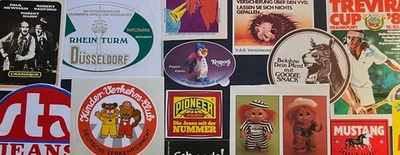 Vintage Aufkleber 80er 90er – Original Sticker Sammlung – Retro Kult Design - Bild 1 von 4