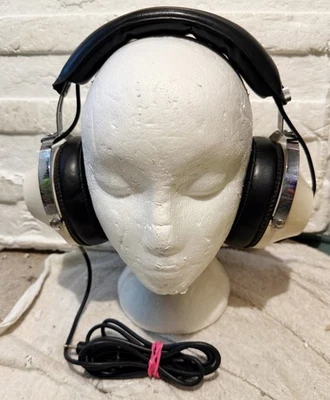 VINTAGE Toshiba HR-50 2-Way Stereo Headphones Cross-Field Stereo JAPAN ‘WORKING’ - image 1 of 4