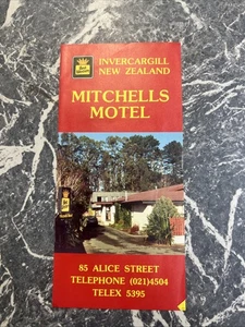 VINTAGE BROCHURE TRAVEL TOURISM 1980s NEW ZEALAND ADVERTISE ART MITCHELLS MOTEL - Bild 1 von 4