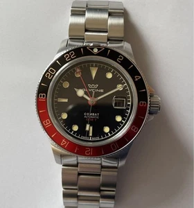 GLYCINE 42mm GMT GL0380 Nueva pulsera incluida Reloj usado hecho en Suiza - Imagen 1 de 9