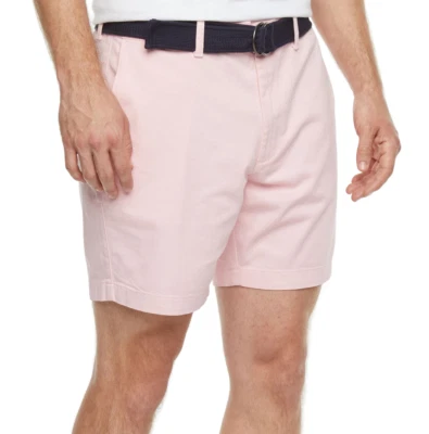St. John's Bay Men's 7" Belted Chino Short Sizes 34, 36, 38, 40, 42 New - Image 1 of 2