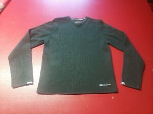 Vintage Abercrombie & Fitch 92 Sweater Grn L Acrylic Blend  V- Neck