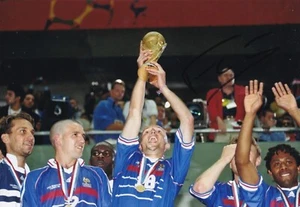 Fußball - Frank Lebeouf - handsigniert 12x8 Zoll Foto - Frankreich - COA - Bild 1 von 1