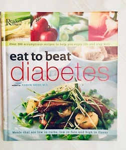 Readers Digest Diabetes Recipe Book Hardcover Eat to Beat Diabetes Robyn Webb - Picture 1 of 12
