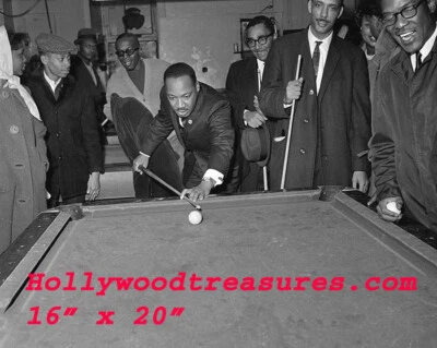 Martin Luther King~Playing Pool~#2~Billiards~Shooting Pool~16"x 20" Photo