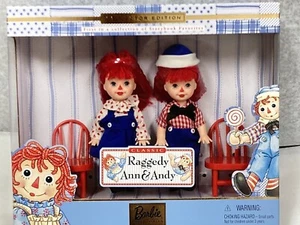 1999 Mattel Storybook Collection Barbie’s Kelly and Tommy Raggedy Ann & Andy - Picture 1 of 2