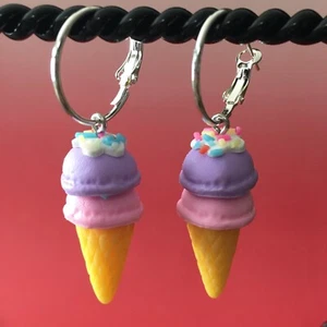 Ice Cream, You Scream, We All Scream for Ice Cream earrings - Picture 1 of 2