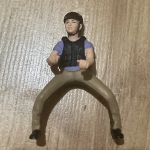 SALE Schleich Dressage Horse Rider Black Waistcoat Purple T-shirt Hat Shoes Rare - Picture 1 of 4