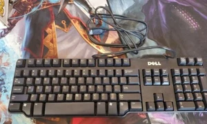 Dell L100 USB Desktop Keyboard Black For Windows PC - Picture 1 of 1