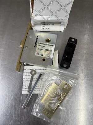 Baldwin 8540 PERILLA INTERIOR DERECHA Privacidad Mortaja Cerradura - Latón Pulido Nuevo Foto 1 de 4