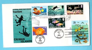 7 diff. EE. UU. + CON - SELLOS DE PECES Y VIDA MARINA / FDC por Hideaki Nakano - Imagen 1 de 1