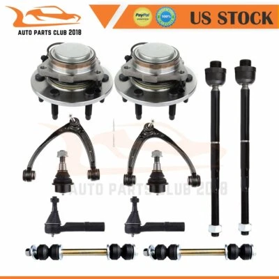 Fit For 2007-2014 Chevrolet Tahoe 12x Front Upper Tie Rod End Wheel Hub Bearing Foto 1 de 4