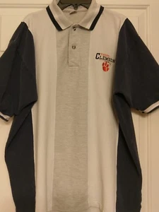 Clemson Tigers Size XL Polo Shirt Navy Blue, White, and Gray - Picture 1 of 8