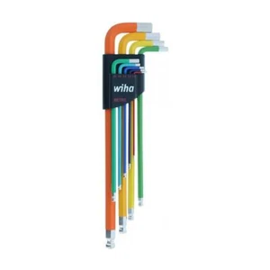 Wiha Tools 66980 9 Piece Ball End Color Coded Hex L-Key Set - Metric - Picture 1 of 1