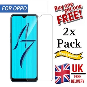 2 Pack 2.5d For Oppo A11k/12/7/X7 Pro F9 K1/5 Tempered Glass Screen Protector - Picture 1 of 4