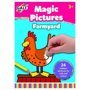 Galt Magic Picture Pad: Farmyard 24 Hidden Pictures to Rub and Colour Ages 3+ - Picture 1 of 3