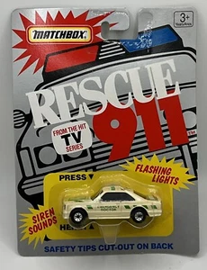 1990 Matchbox Rescue 911 Mercedes 500 SEC Emergency Doctor Medic Car - *Read - Picture 1 of 8