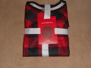 NEW, Wondershop Girls Holiday Plaid Flannel Matching Family Nightgown SIZE 4 - Picture 1 of 3
