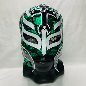 Máscara de Lucha Libre King Mysterio Grado Semi Profesional Color Verde - Imagen 1 de 7