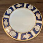Mikasa FISH AND SHELL COBALT BLUE Salad Plate 7 1/2” By Cathy Hardwick