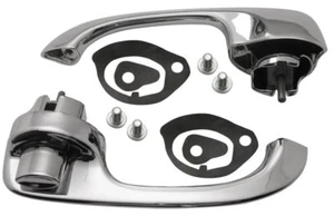1967 - 1969 FIREBIRD CAMARO - EXTERIOR CHROME DOOR HANDLE SET W/ GASKETS & BOLTS - Picture 1 of 2
