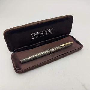 SHEAFFER IMPERIAL TOUCHDOWN STERLING SILVER FOUNTAIN PEN 14K F NIB VINTAGE 60S - Picture 1 of 16