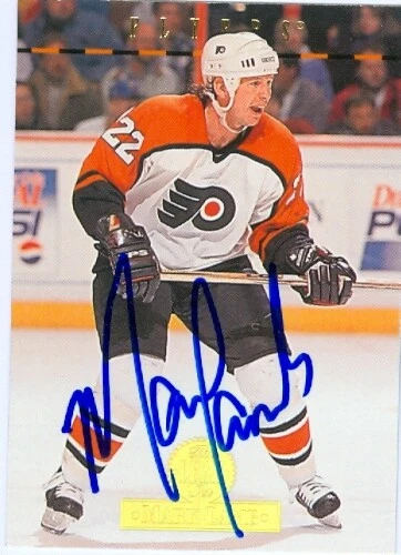 Mark Lamb autographed Hockey Card (Philadelphia Flyers) 1994 Leaf #337 - Image 1 of 1