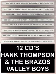 HANK THOMPSON & THE BRAZOS VALLEY BOYS - 12 CD`S - 330 TRACK BCD 15904 LK (#) - Bild 1 von 9