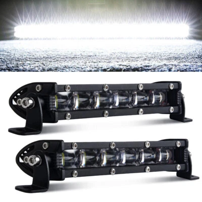 2x 8inch led light bar Spotlight 60W light bar off road led Work Lights 24V 12V - Image 1 of 4