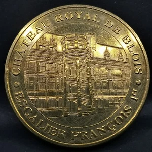 TOURIST TOKEN 2008 CHATEAU BLOIS TREPPE FRANCOIS 1er / MDP 34mm - Bild 1 von 2