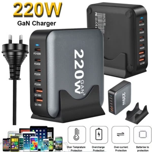 USB-C Fast 100W/200W Charger GaN PD Laptop Power Supply For Macbook iPhone 16 15 - Picture 1 of 76