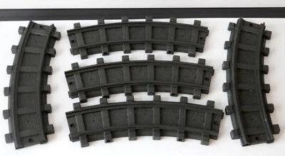 PLAYMOBIL - LOT DE 5 RAILS COURBES POUR TOUTES LES REFERENCES TRAIN N°1 - Photo 1/2