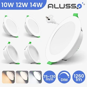 LED Downlights Kit 75mm 90mm 120mm Warm Cool White Daylight Dim/Non-Dim AU Plug - Picture 1 of 17