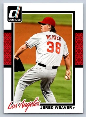 2014 Donruss #165 Jered Weaver 洛杉矶天使 — 第 1/2 张图片