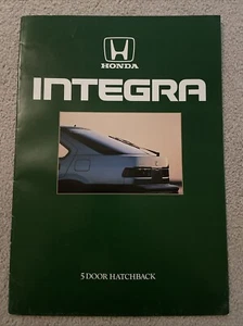 1986-87 HONDA INTEGRA 5 DOOR HATCHBACK Sales Brochure UK Market - Picture 1 of 2