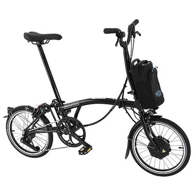 Brompton Electric C Line 4 Speed Mid Bar Folding Bike - Black (Returned) - image 1 of 4