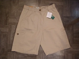 Neu mit Etikett LL BEAN Damenshorts khaki beige Cargo mit Reißverschlusstaschen – Größe 6/UVP $ 39,95 - Bild 1 von 8