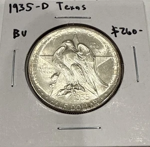 1935-D Texas Commemorative Silver Half Dollar 50C Coin BU Uncirculated - Picture 1 of 4
