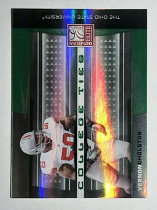 2008 Donruss Elite College Ties Green #13 Vernon Gholston - Picture 1 of 2