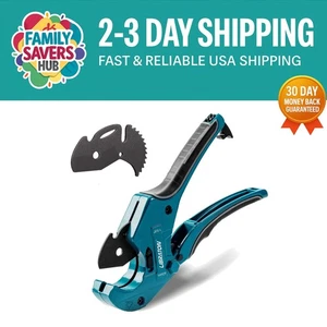 Versatile 1-5/8” Plastic Pipe Cutter - Reliable DIY Tool with Replacement Blade - Picture 1 of 8