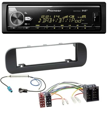 Pioneer Bluetooth USB DAB MP3 Autoradio für Fiat Panda (ab 2012) - schwarz - Bild 1 von 4
