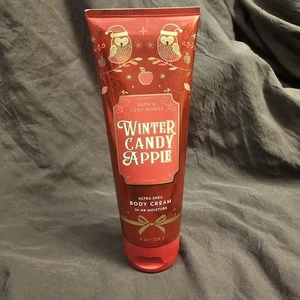 Bath & Body Works WINTER CANDY APPLE volle Größe 8 Unzen KÖRPERCREME  - Bild 1 von 5